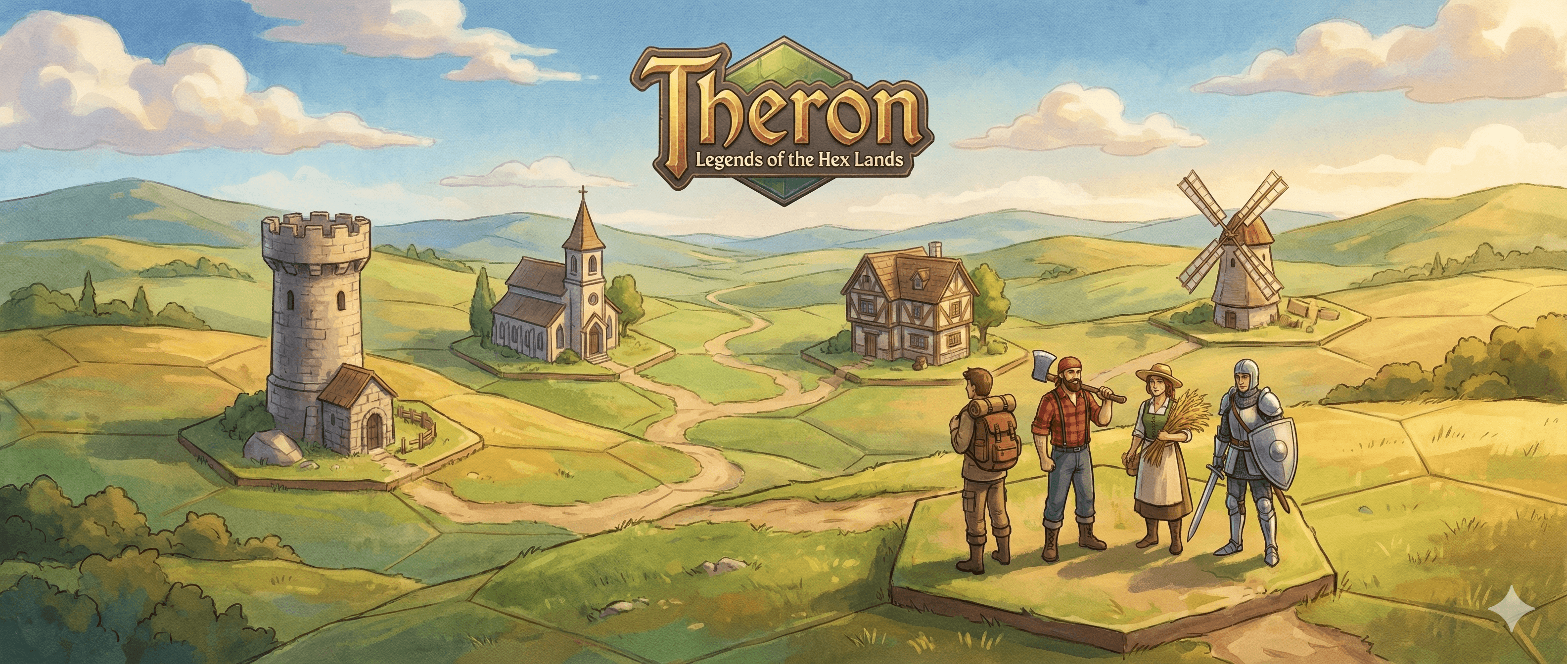 Cover image for Theron: The Legend of the Hex Lands.